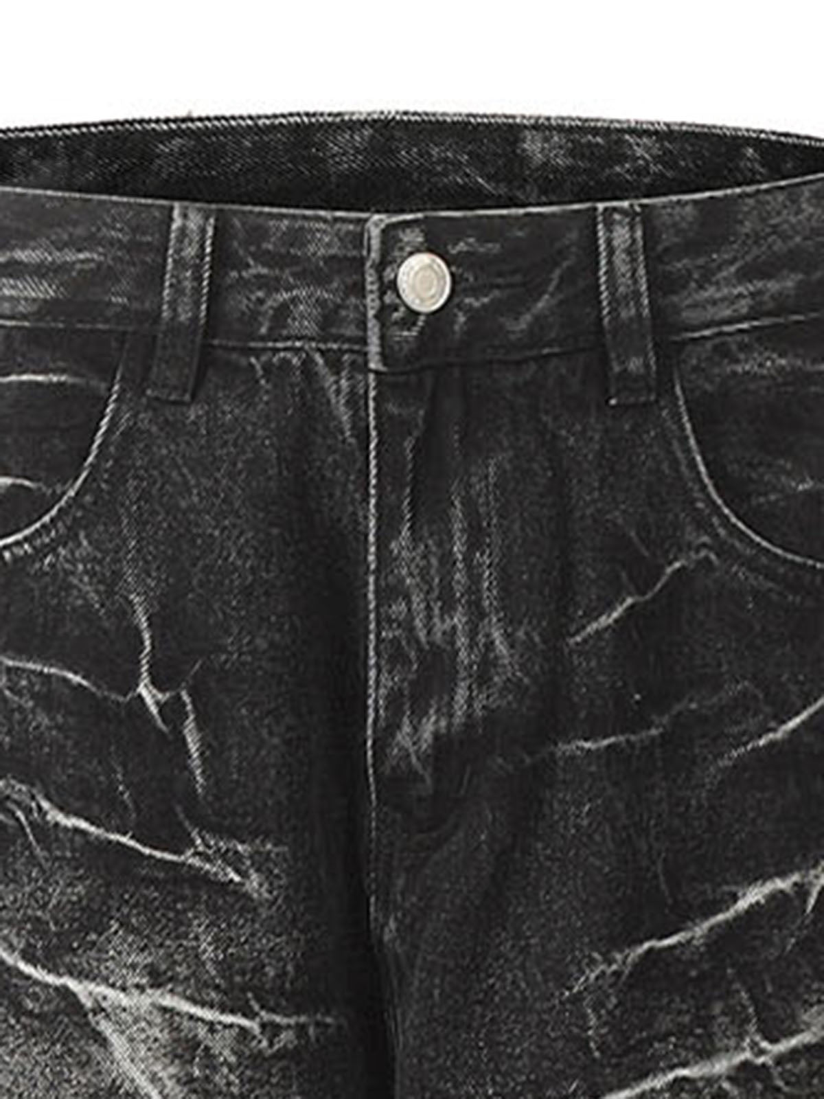 Retro Neutral Washed Straight Jeans - 2261 - Goatlv