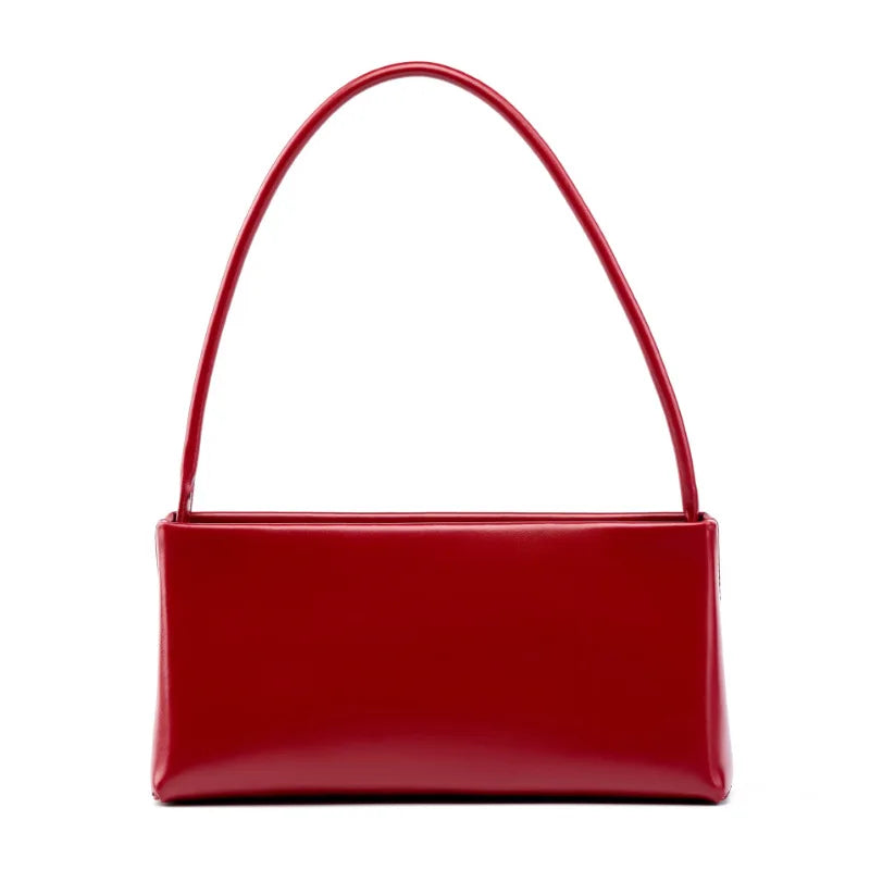 Vintage Genuine Leather Baguette Shoulder Bag for Women Trendha
