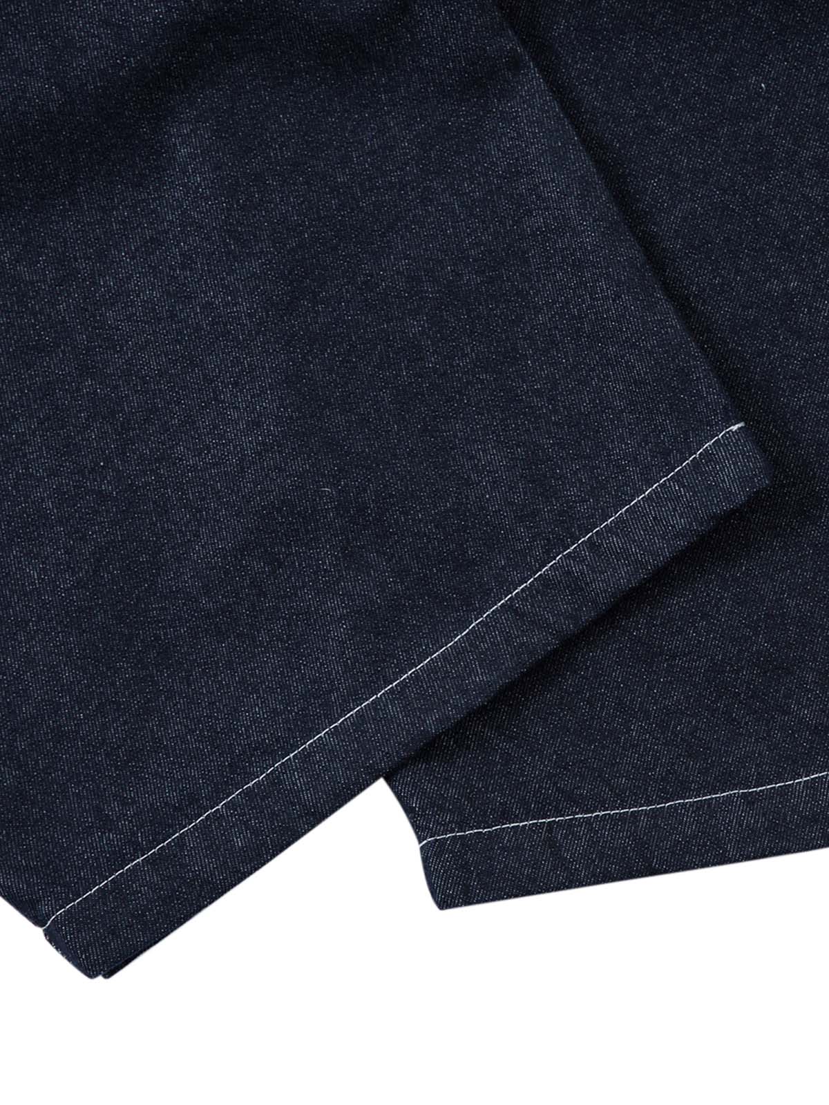 Deconstructed Contrast Stitching Pleated Baggy Barrel Jeans - 2343 - Goatlv
