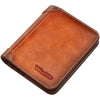 Luxury Genuine Leather Men's Wallet - High Quality Small Card Holder & Retro Pocket Purse Trendha