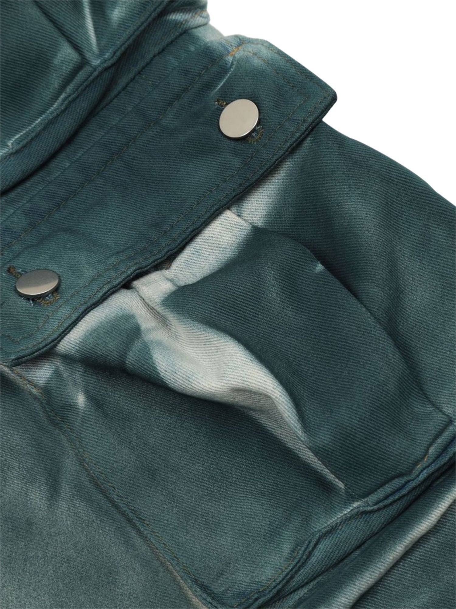 Goatlv Gradient Dip Dye Wash Multi-Pocket Cargo Jeans - 2276 - Goatlv