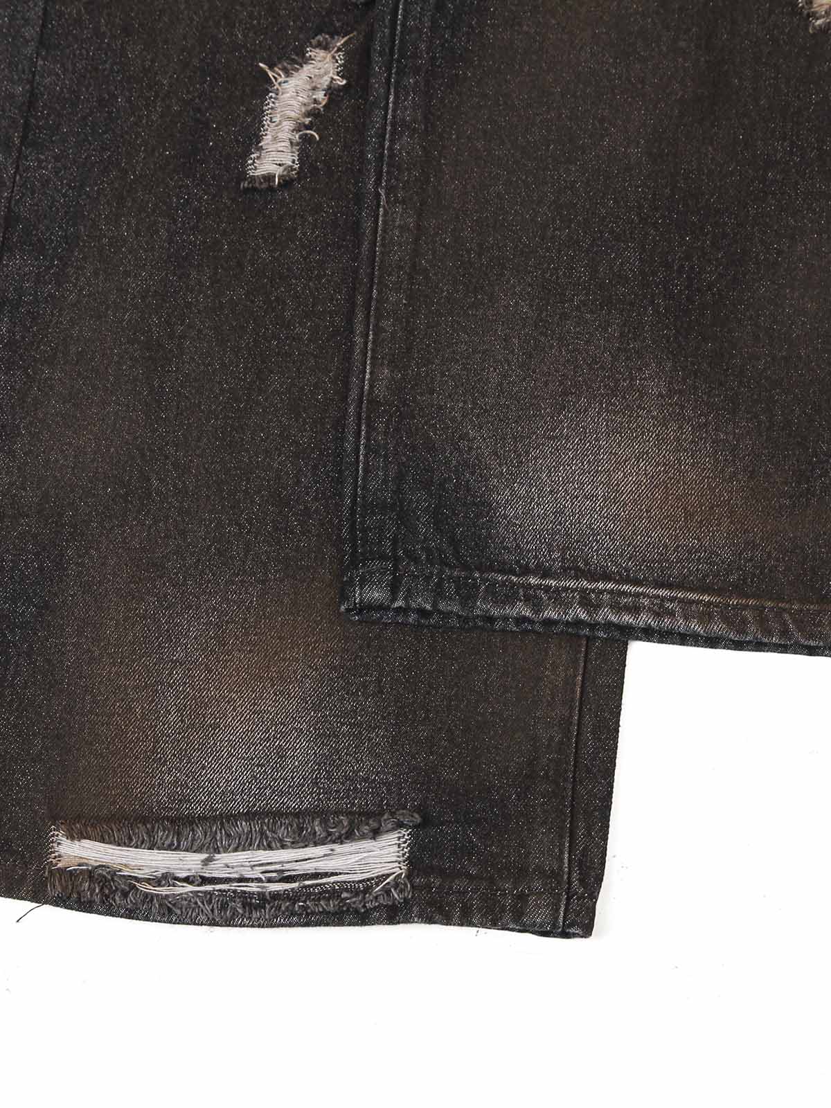 Goatlv Washed Ripped Baggy Jeans - Goatlv