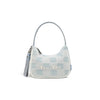 Versatile Biscuit Pattern Imitation Denim Shoulder Bag Trendha