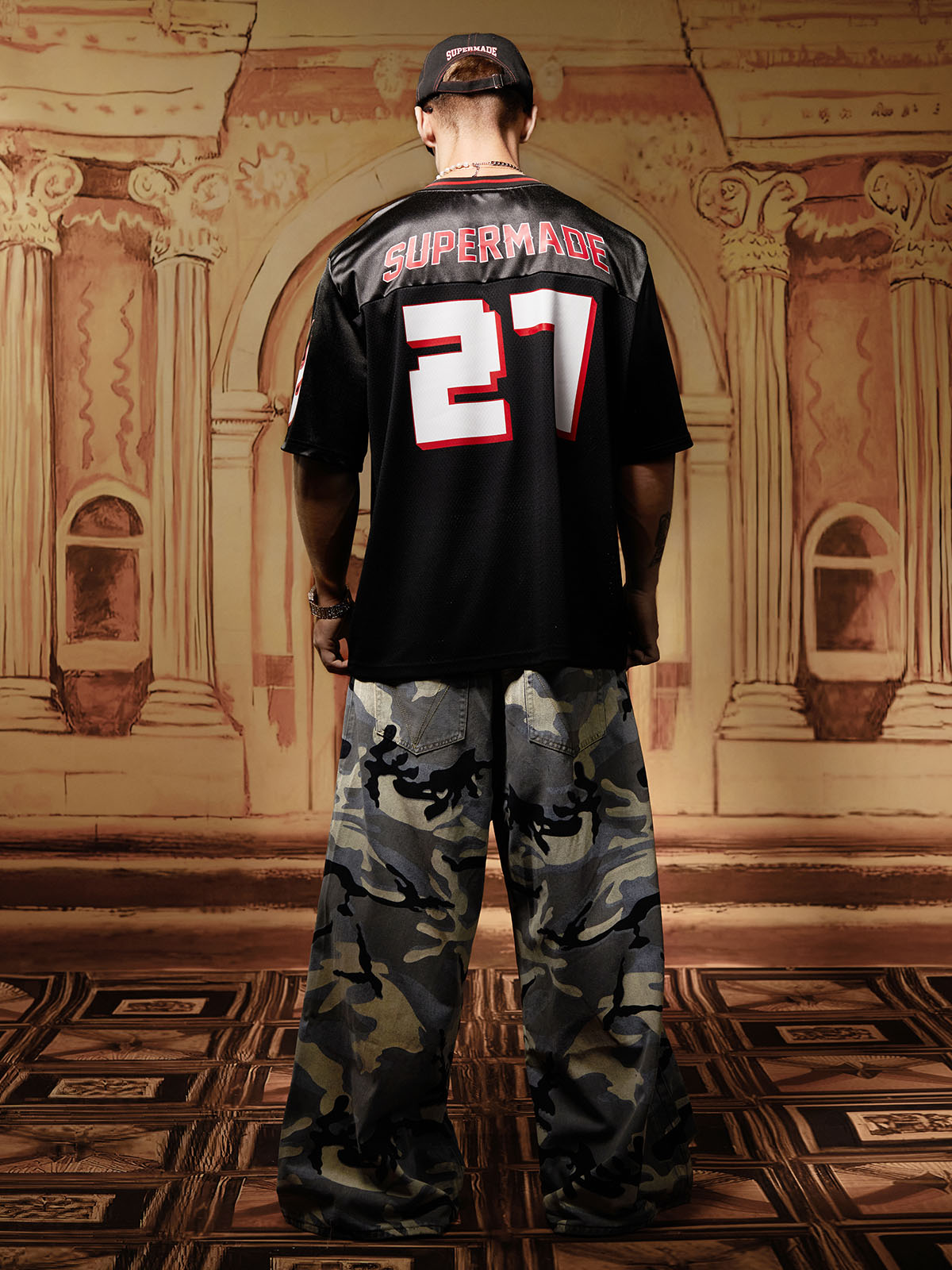 Street Retro Camouflage Baggy Jeans - 2395 - Goatlv