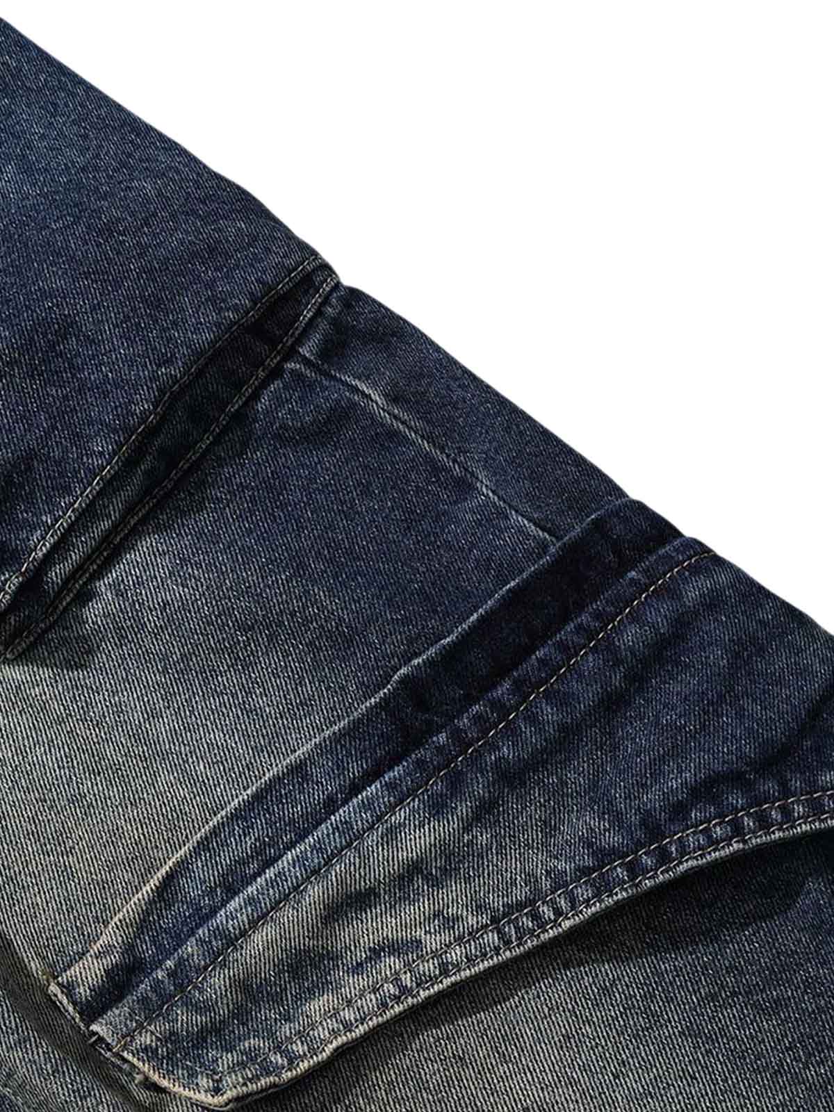 Heavy Washed Workwear Baggy Barrel Jeans - 2337 - Goatlv