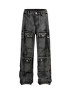 Goatlv Multi Pocket Cargo Jeans - Goatlv