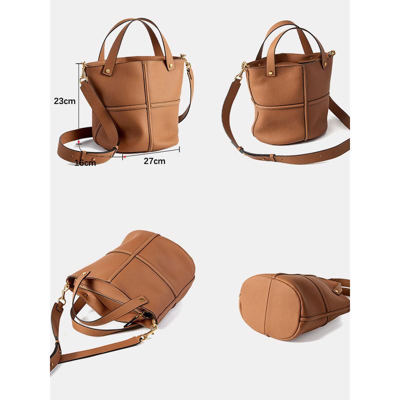 Elegant Genuine Leather Tote Bag Trendha