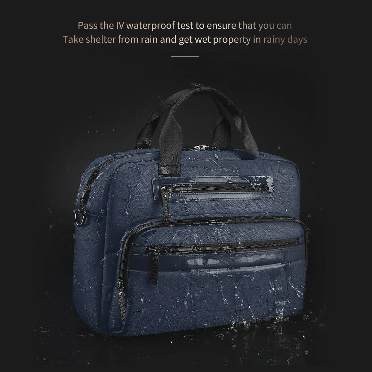 Waterproof 14.1" Laptop Briefcase for Men Trendha