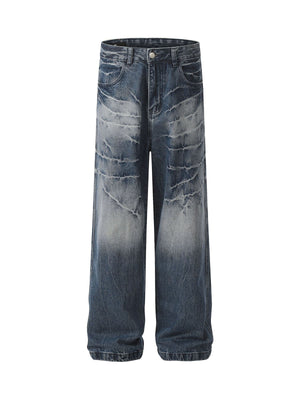 Retro Neutral Washed Straight Jeans - 2261 - Goatlv