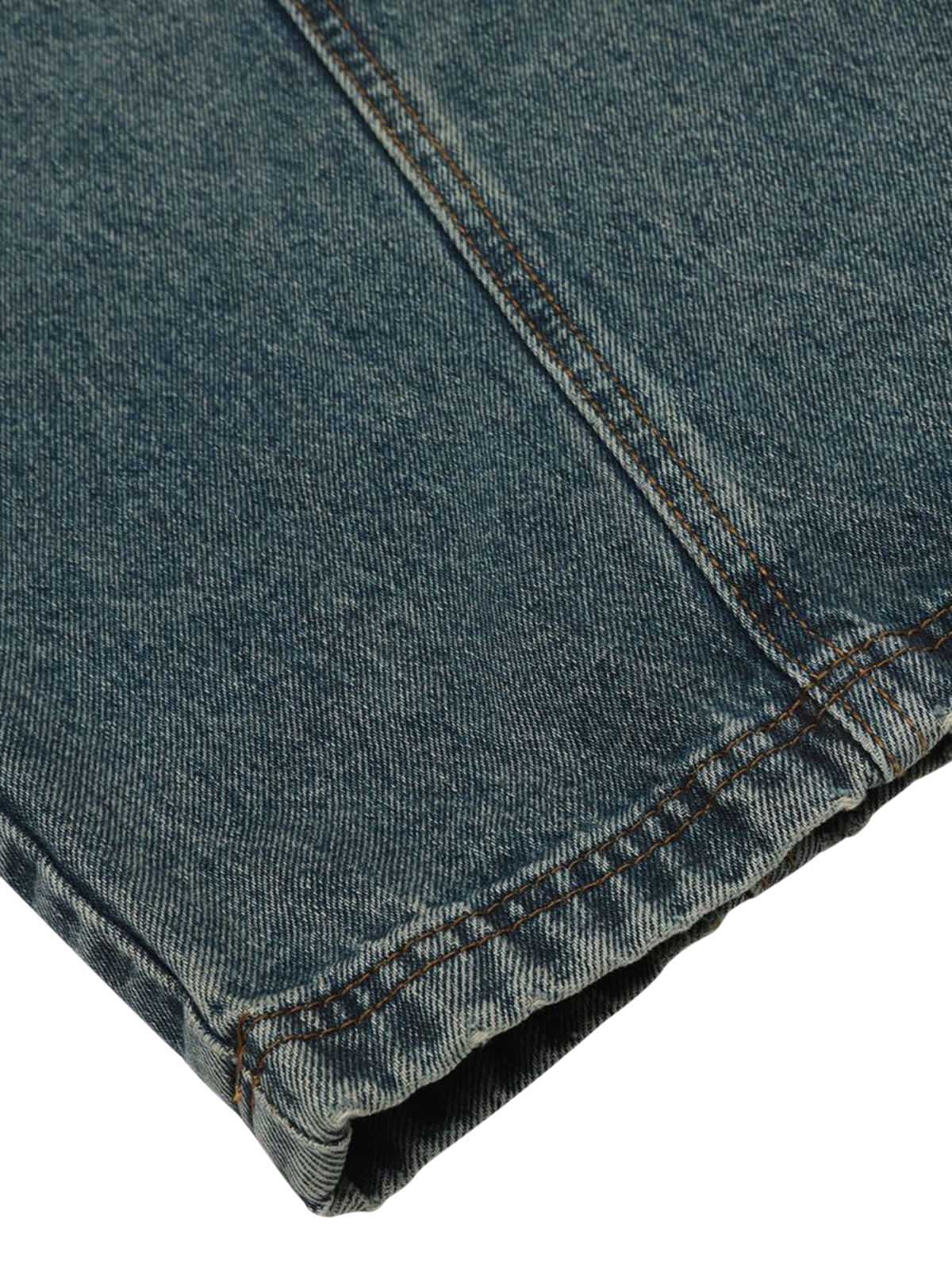 Washed Wide-Leg Balloon Jeans - 2301 - Goatlv
