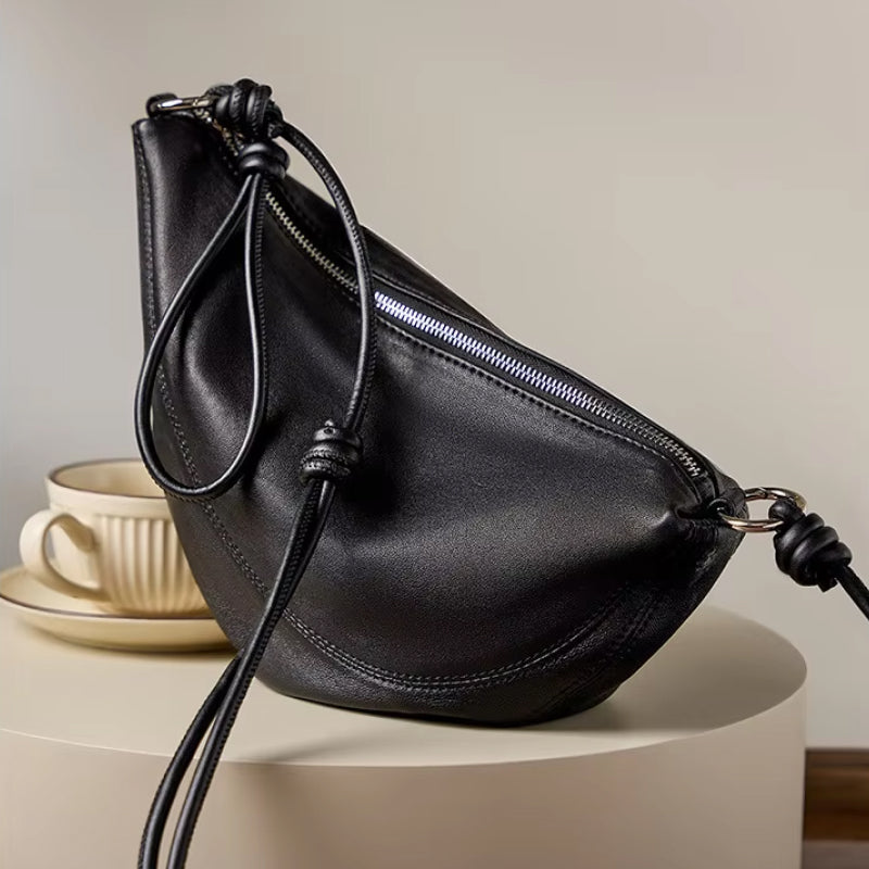 Soft Leather Minimalist Crossbody Bag Trendha