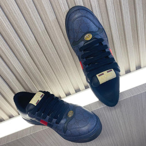 GCI Men's  Blue/Dark Blue Screener Sneakers-188 Designer Sneakers
