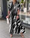 Summer New Women's Loose Casual Slit Long Shirt Dress Nyzzle