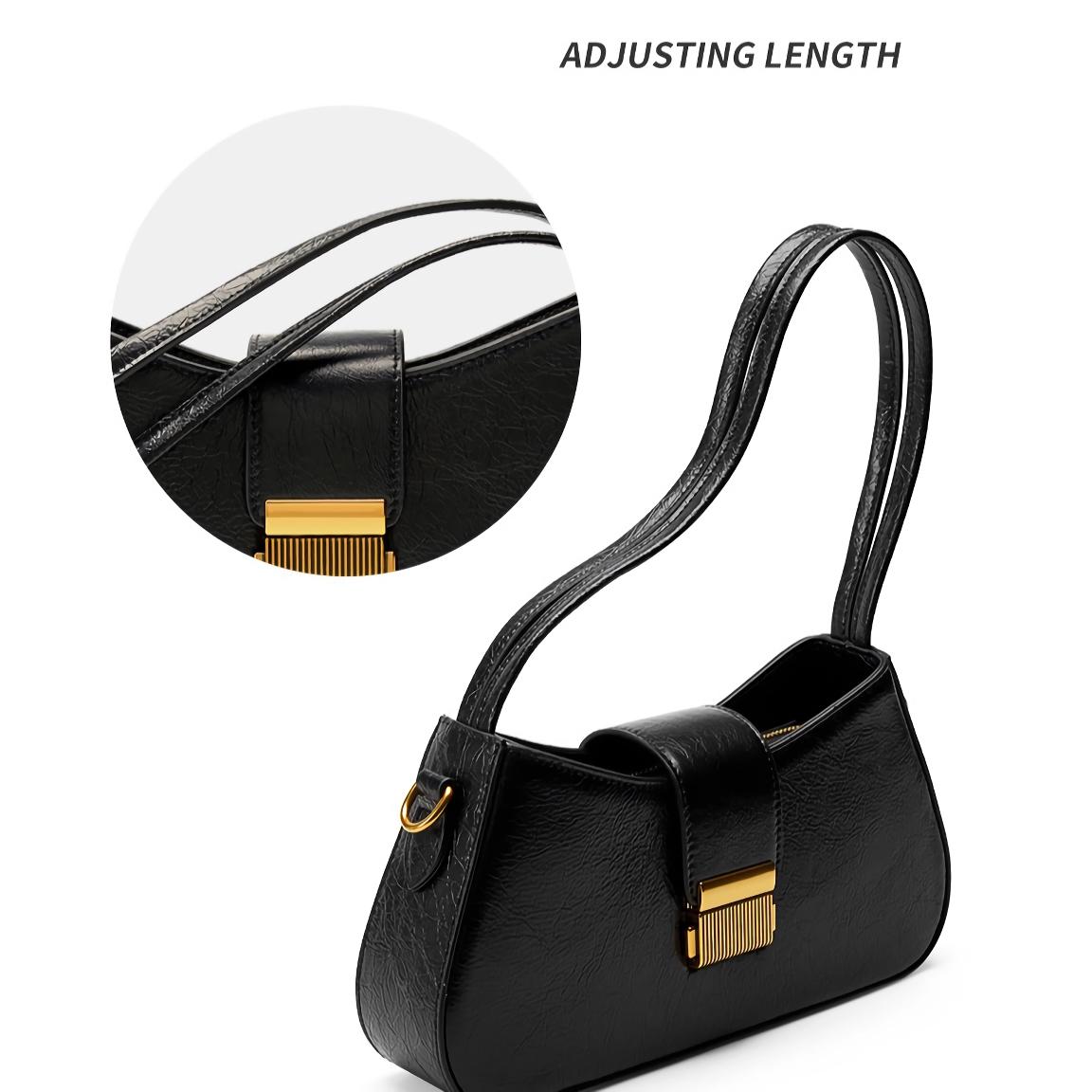 Silver Black Baguette Shoulder Bag Nyzzle