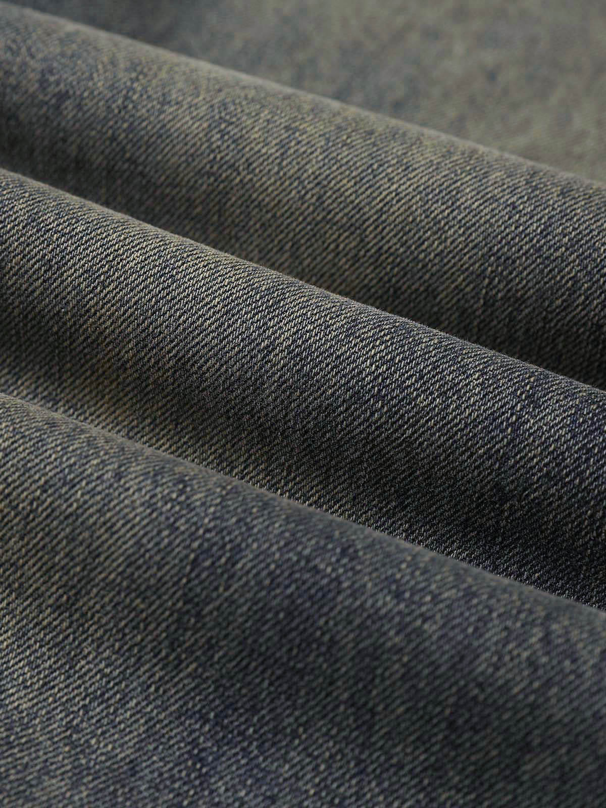Washed Dirty-Dye Straight Jeans - 2352 - Goatlv