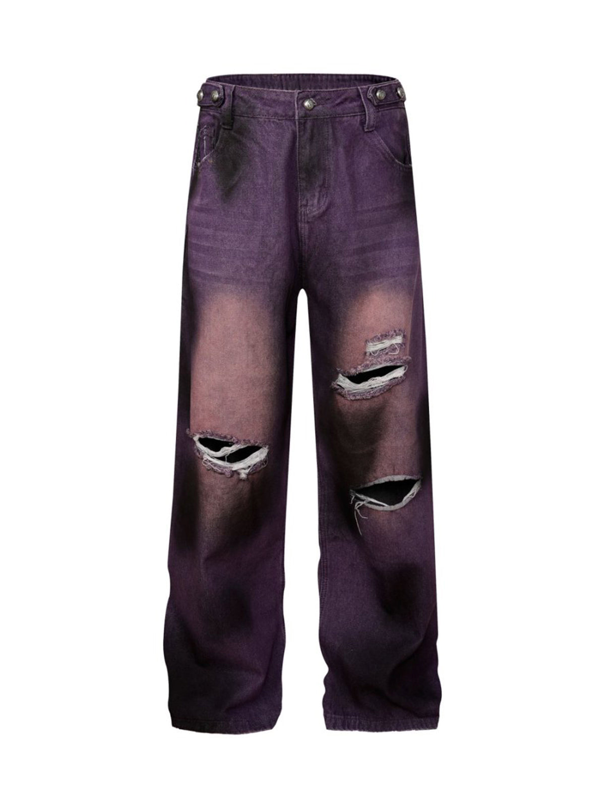 Street Ripped Dirty Dye Jeans - Goatlv