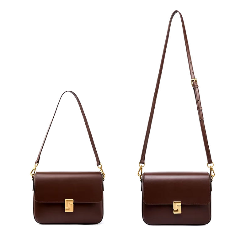 Luxury Genuine Leather Crossbody Small Square Handbag Trendha