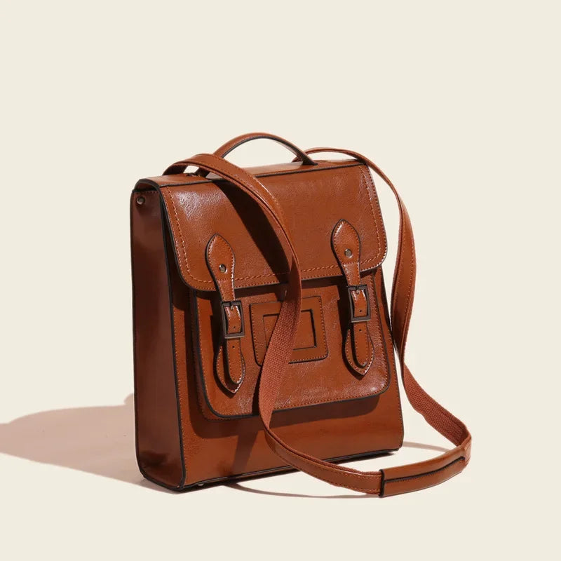 Vintage Genuine Leather Backpack Trendha