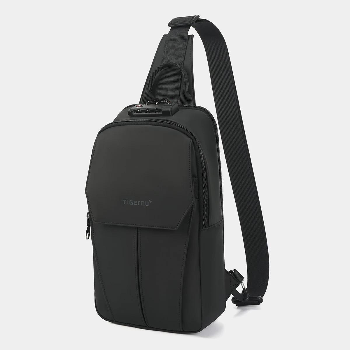 Men's Waterproof Crossbody Sling Bag with Lifetime Zipper for 9.7-inch iPad Trendha