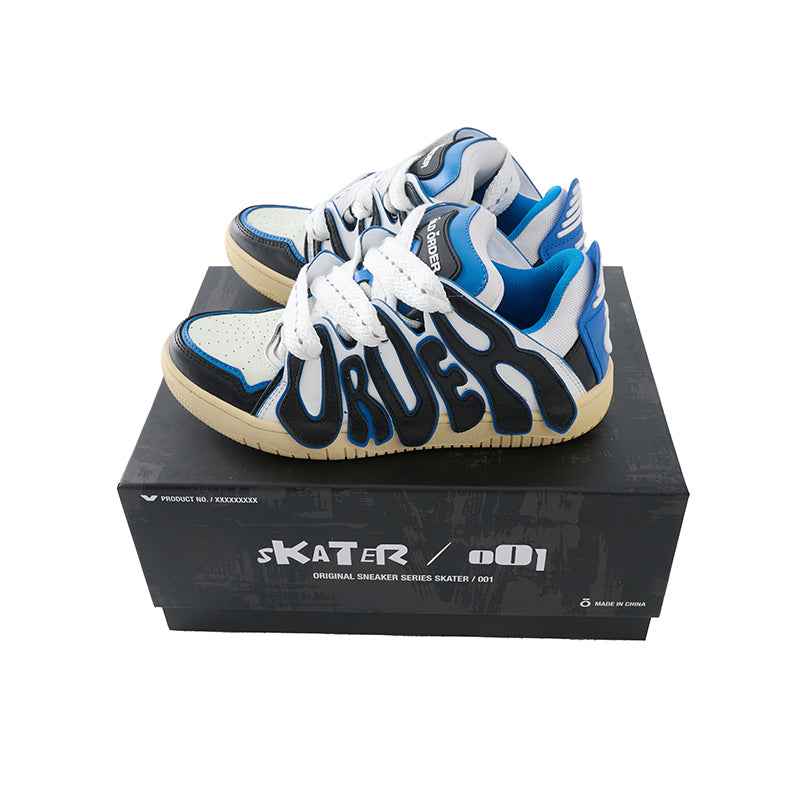 Graffiti Sneakers Blue