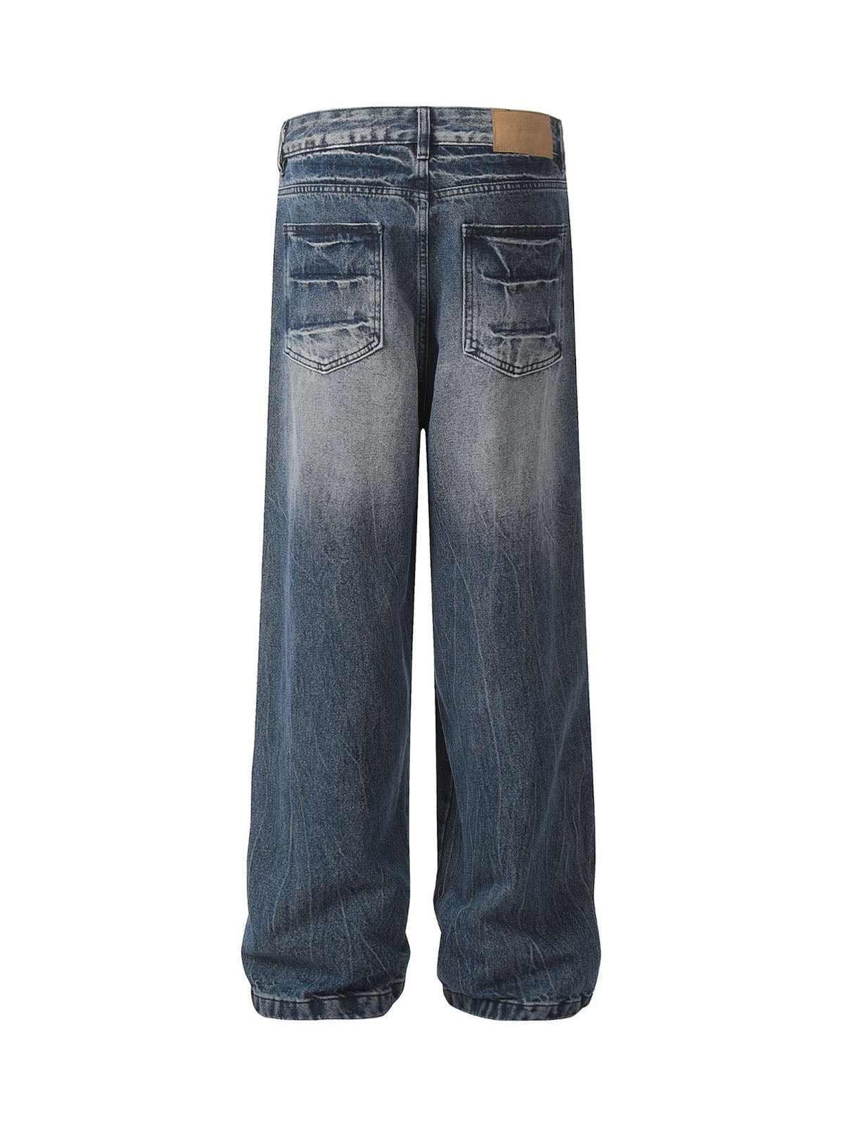 Retro Neutral Washed Straight Jeans - 2261 - Goatlv