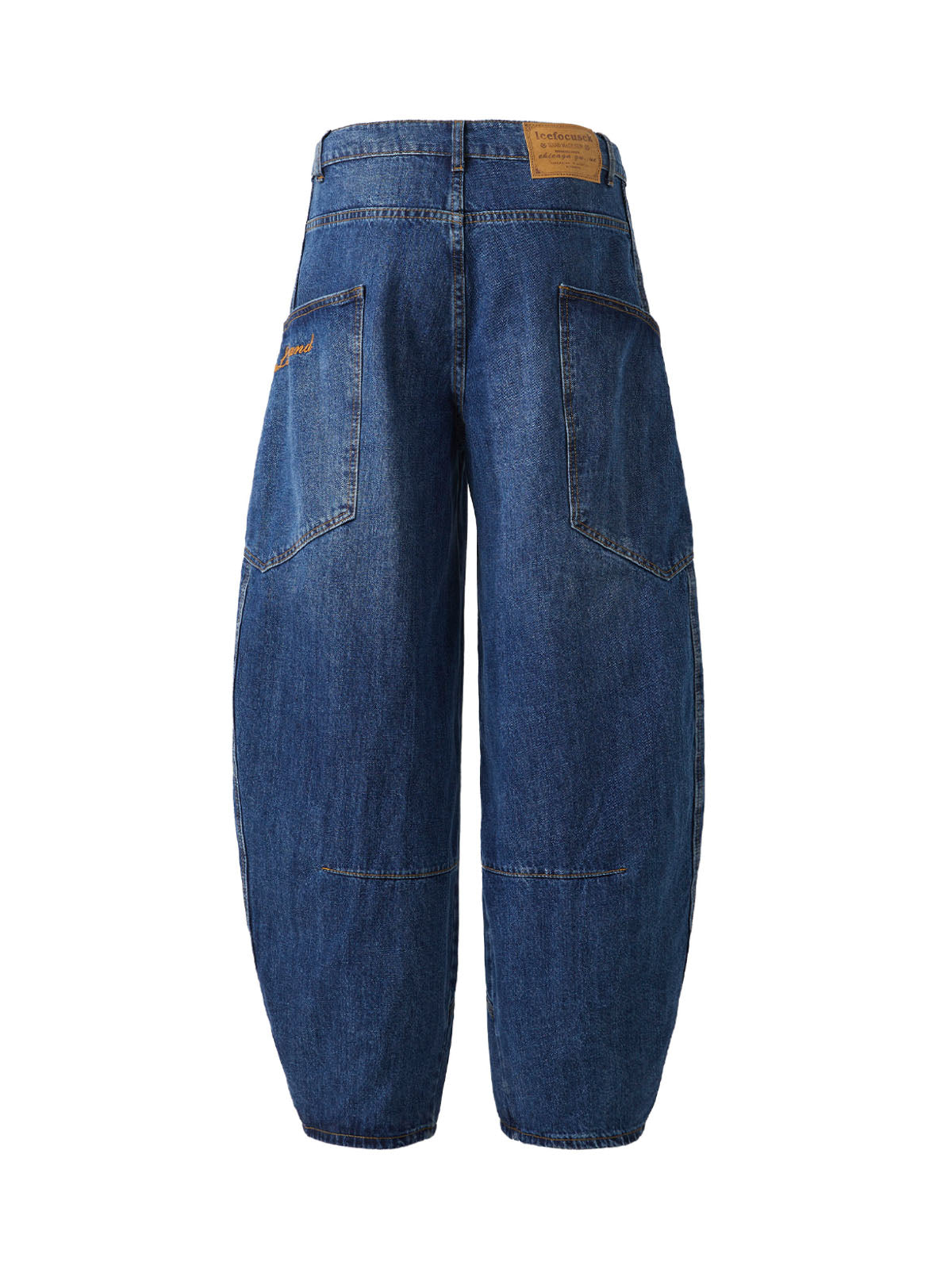 Embroidered Barrel Leg Jeans - Goatlv