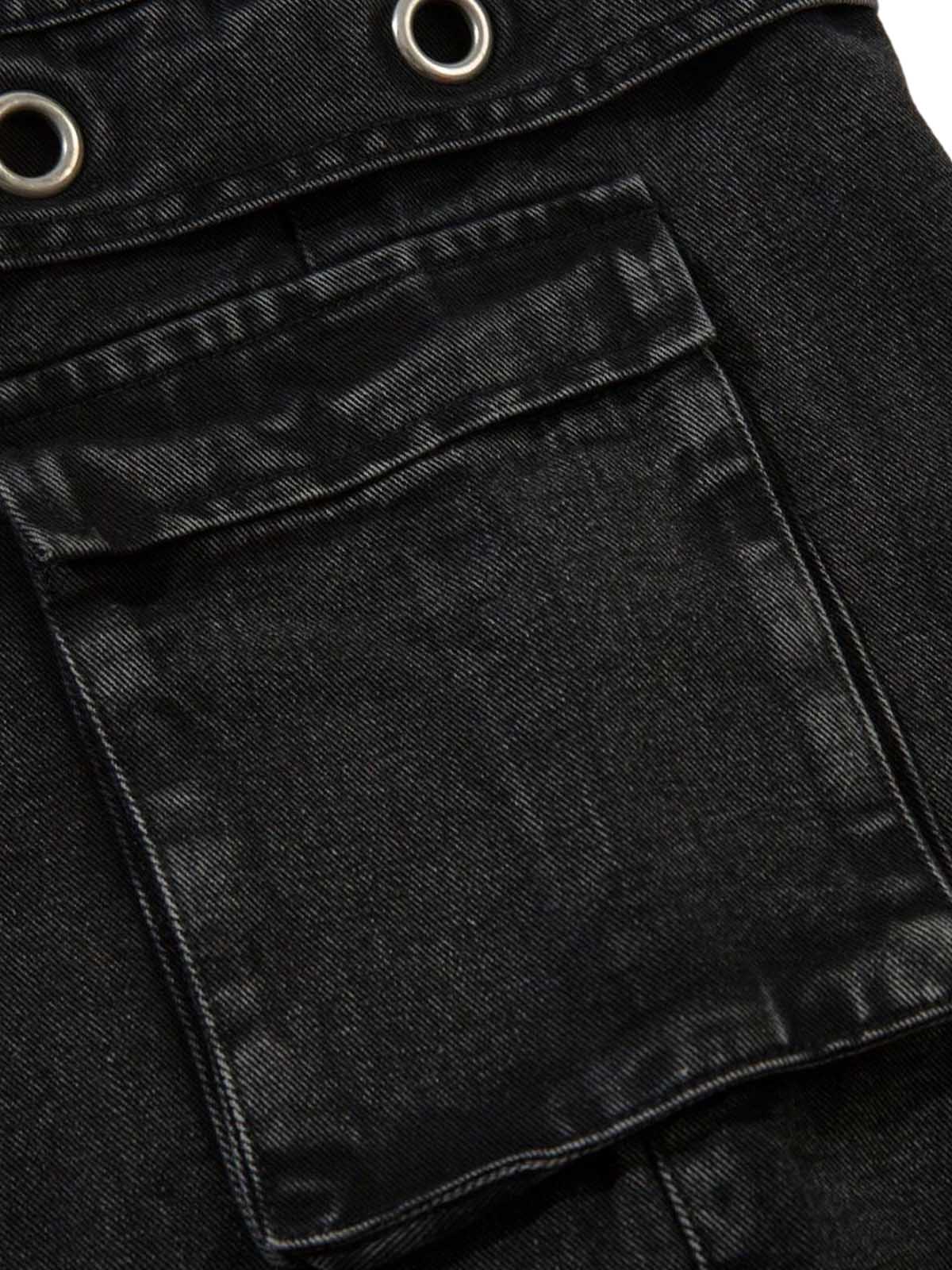 Grommet Design Multi-Pocket Cargo Jeans - Goatlv