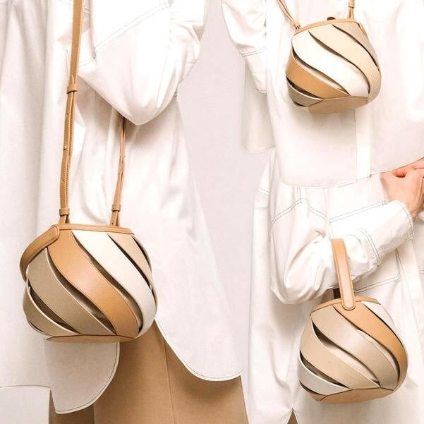 Colorful Striped PU Leather Bucket Handbag Trendha