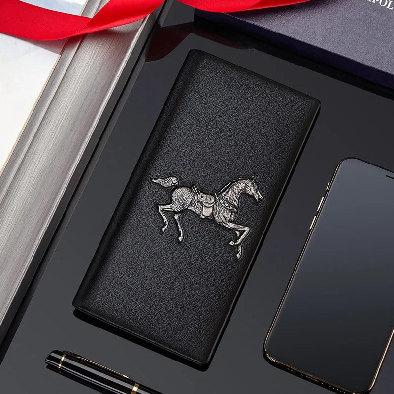 Luxury Leather Wallet with ID Card Holder Trendha