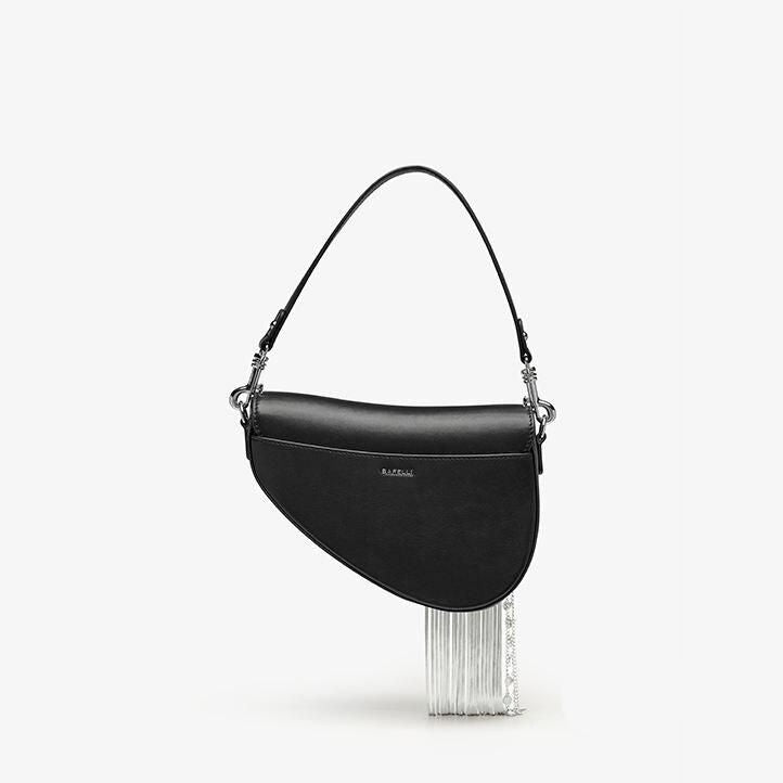 Luxury Leather Tassel Crossbody Saddle Bag for Women Trendha