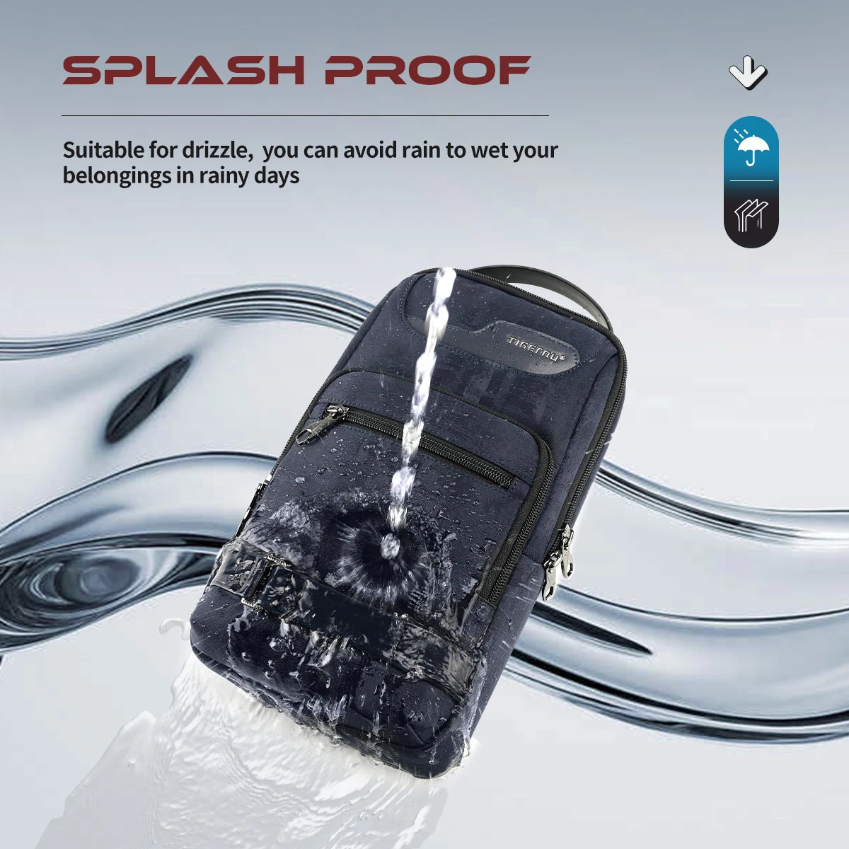 Men's Waterproof Oxford Crossbody Sling Bag Trendha