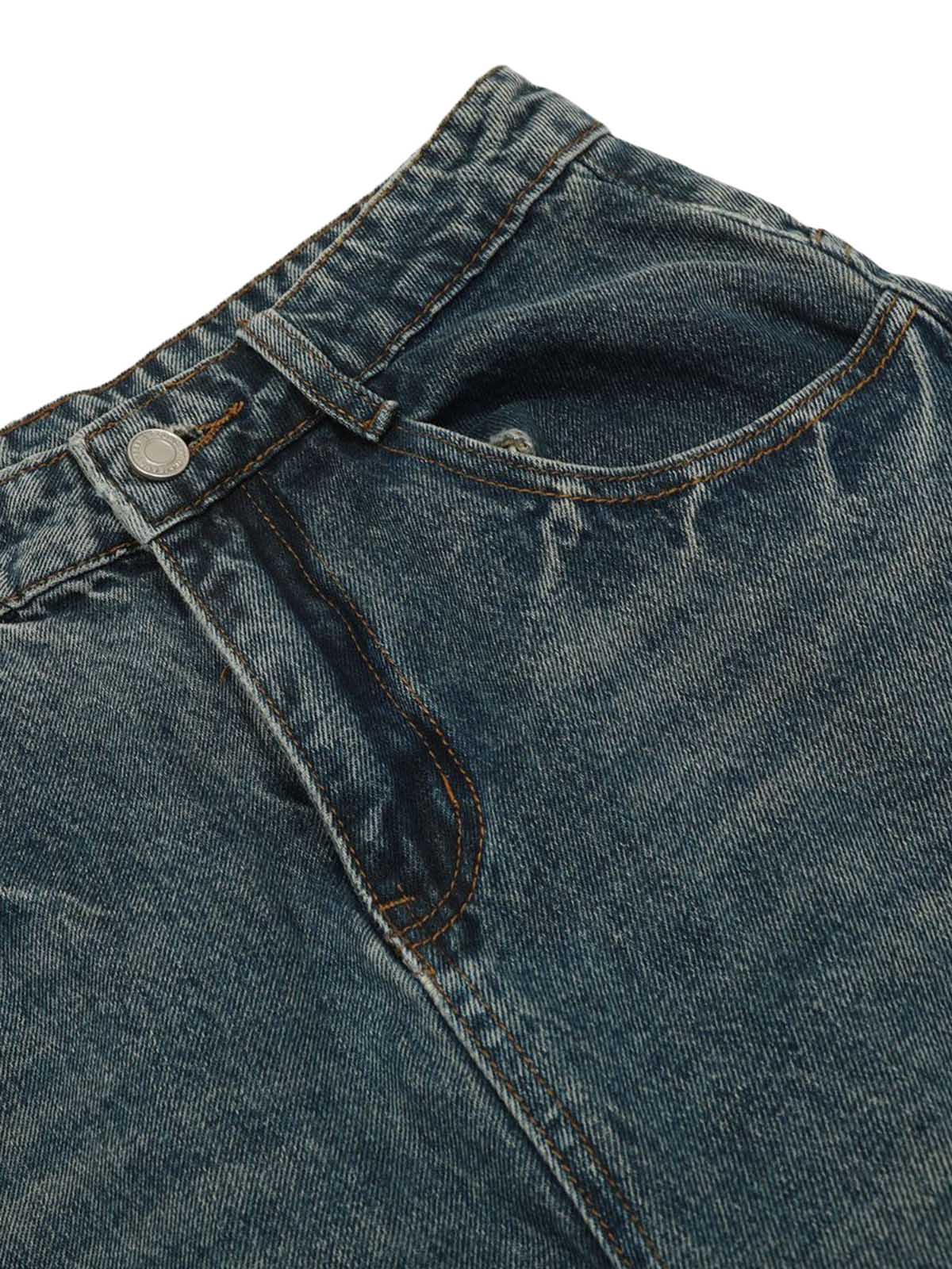 Washed Wide-Leg Balloon Jeans - 2301 - Goatlv