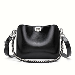 Stylish Chain Shoulder Bag – Cowhide Square Underarm Bag Trendha