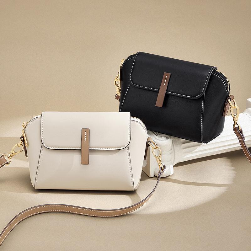 Classic Versatile Small Square Leather Crossbody Bag for Women Trendha