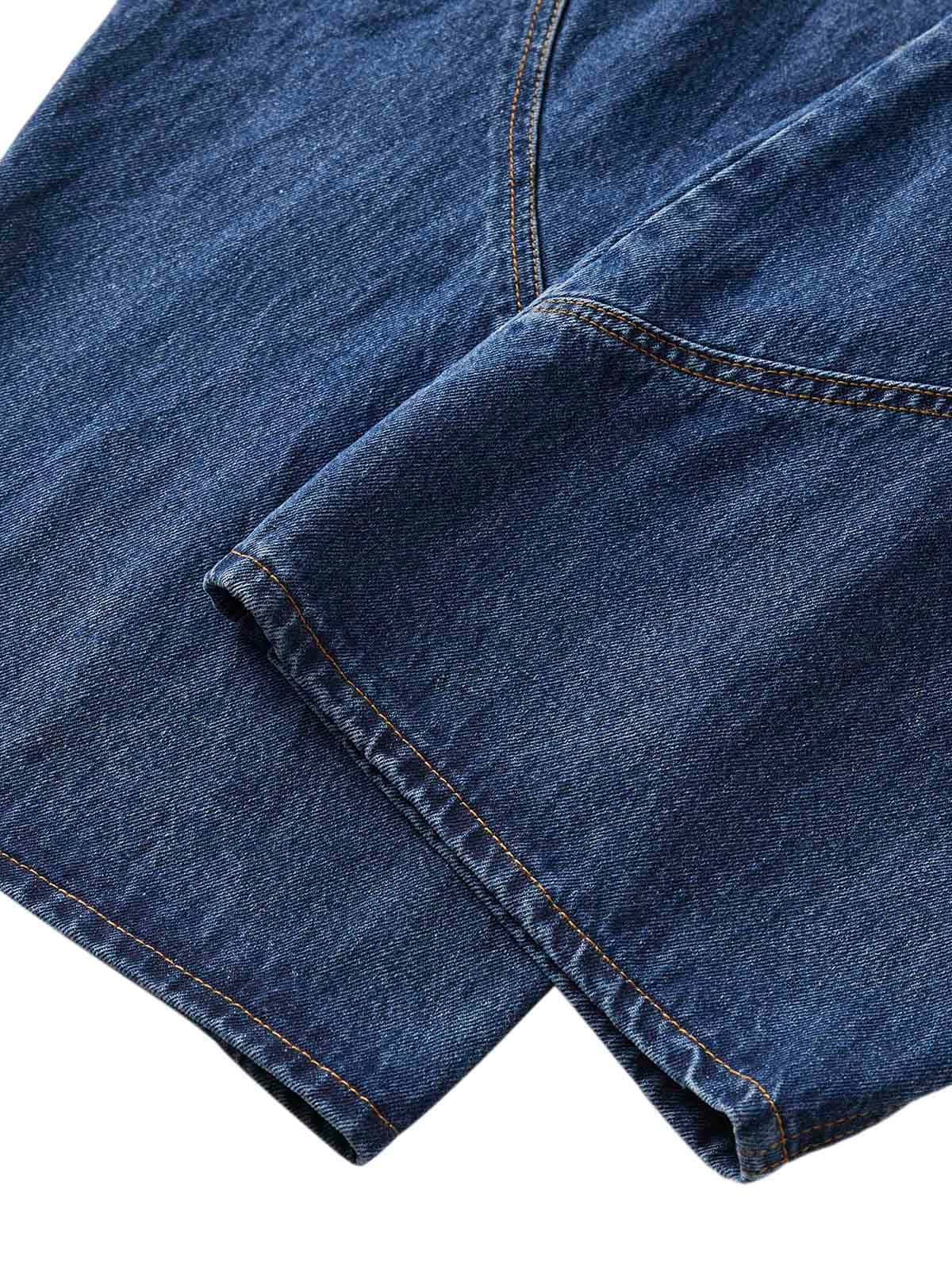 Embroidered Barrel Leg Jeans - Goatlv