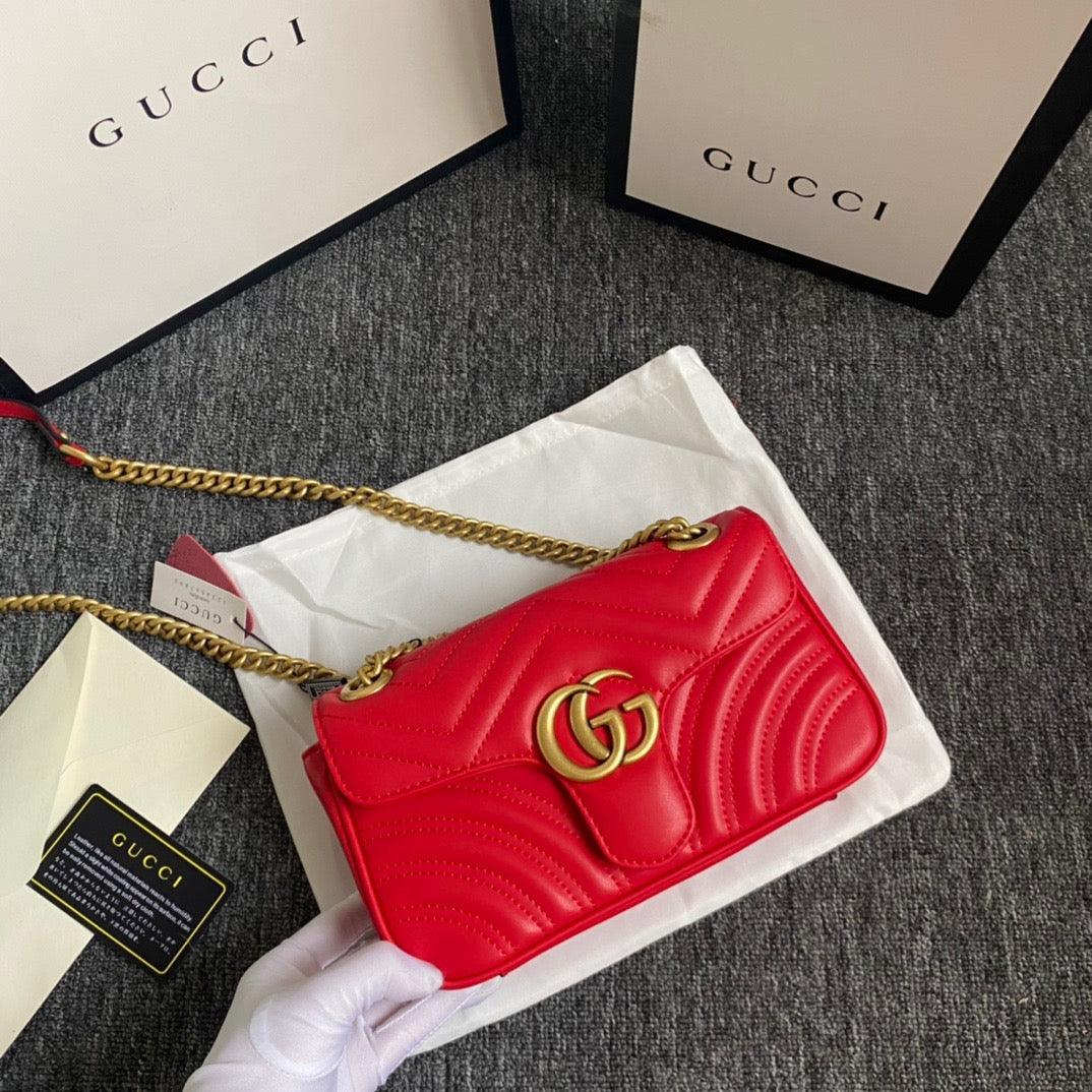 1984 - Marmont Shoulder Messenger Bag Red - GoatLV