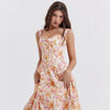 High Split Print A-line Dress Women Nyzzle