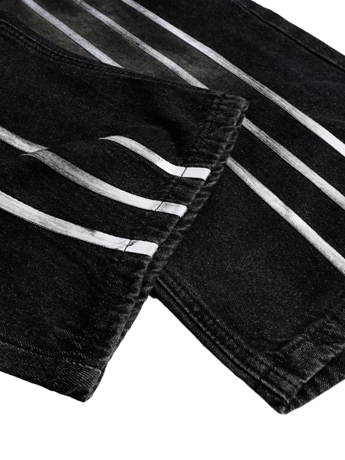 Street Stripe Dirty Dye Barrel Jeans - Goatlv