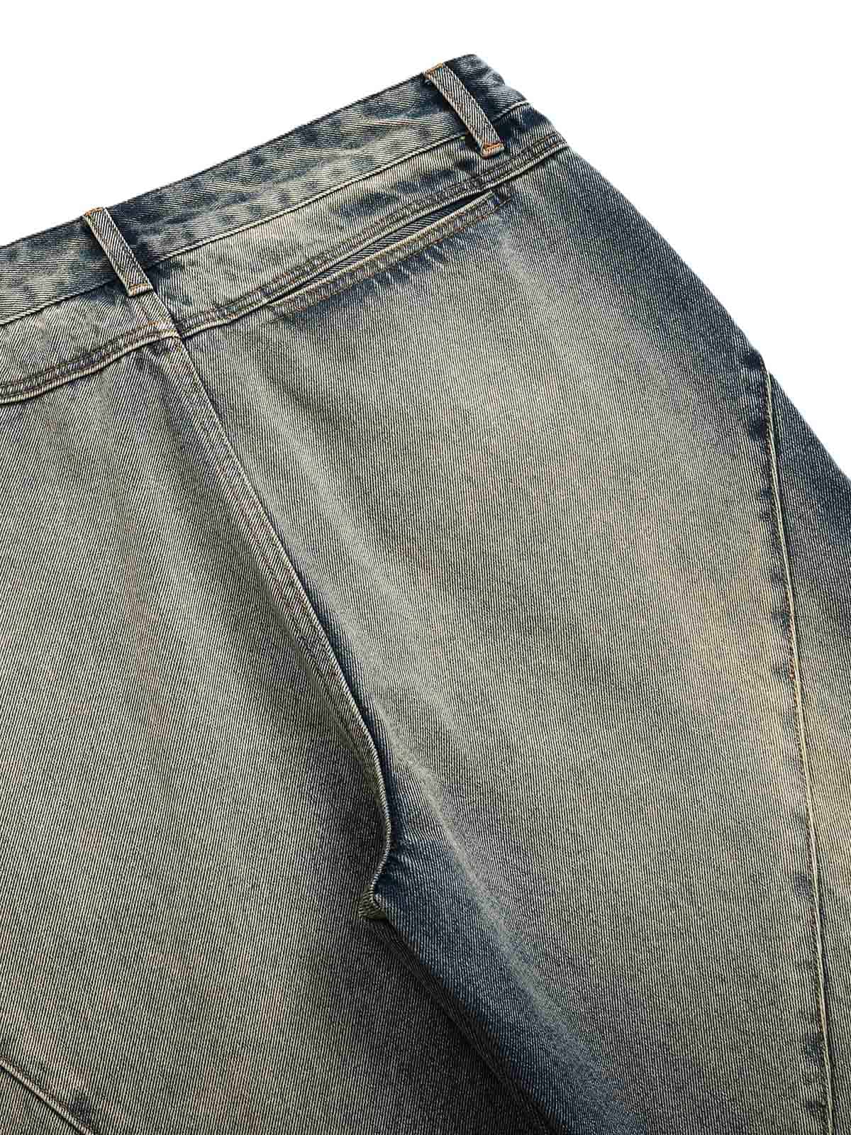 Deconstructed Ankle Loop Straight Jeans - Goatlv
