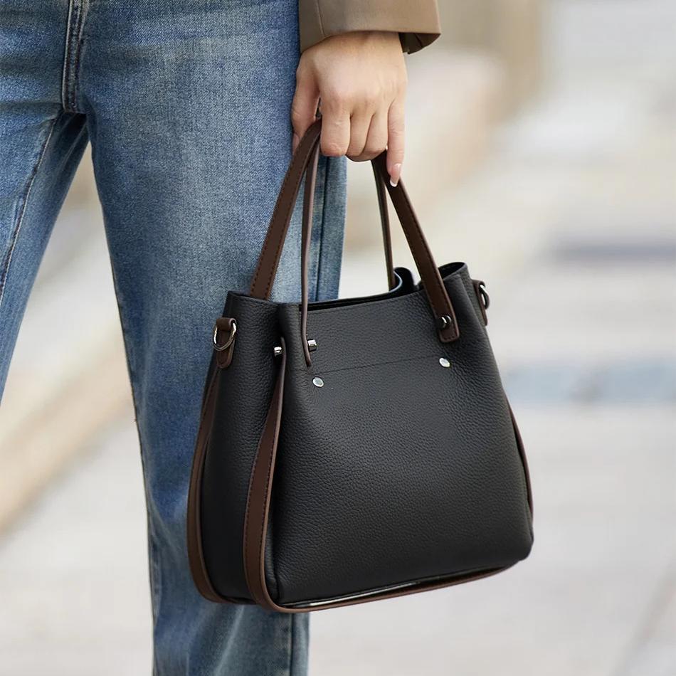 Limited Edition Genuine Leather Winter Tote Bag Trendha