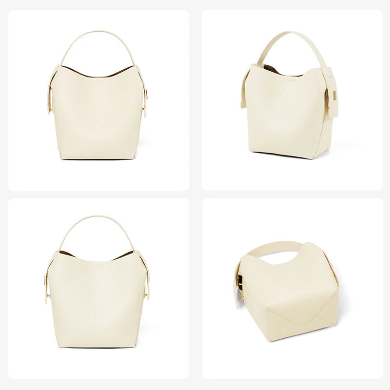 Genuine Leather Women’s Bucket Shoulder & Crossbody Bag Trendha