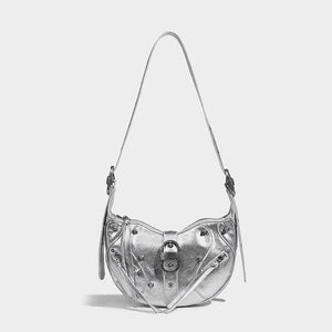 Pink Punk Luxury Leather Sling Crossbody Daypack Trendha