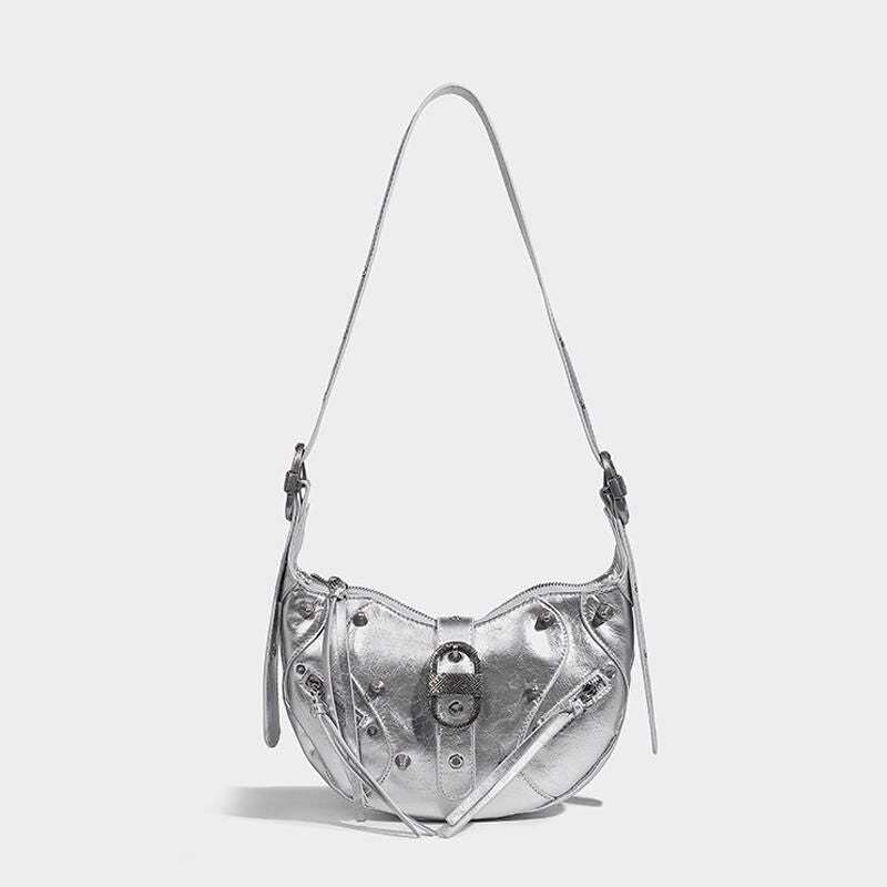 Pink Punk Luxury Leather Sling Crossbody Daypack Trendha