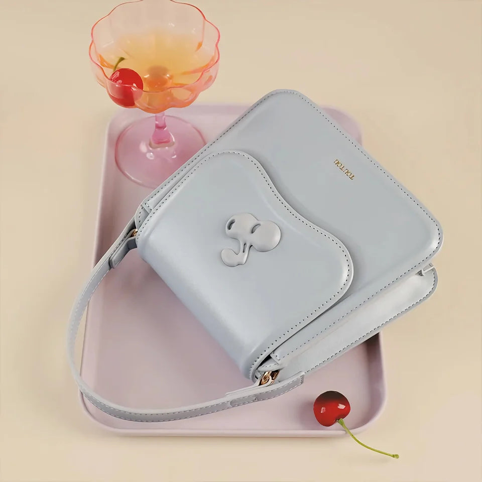 Elegant PU Leather Handbag with Long Shoulder Strap Trendha