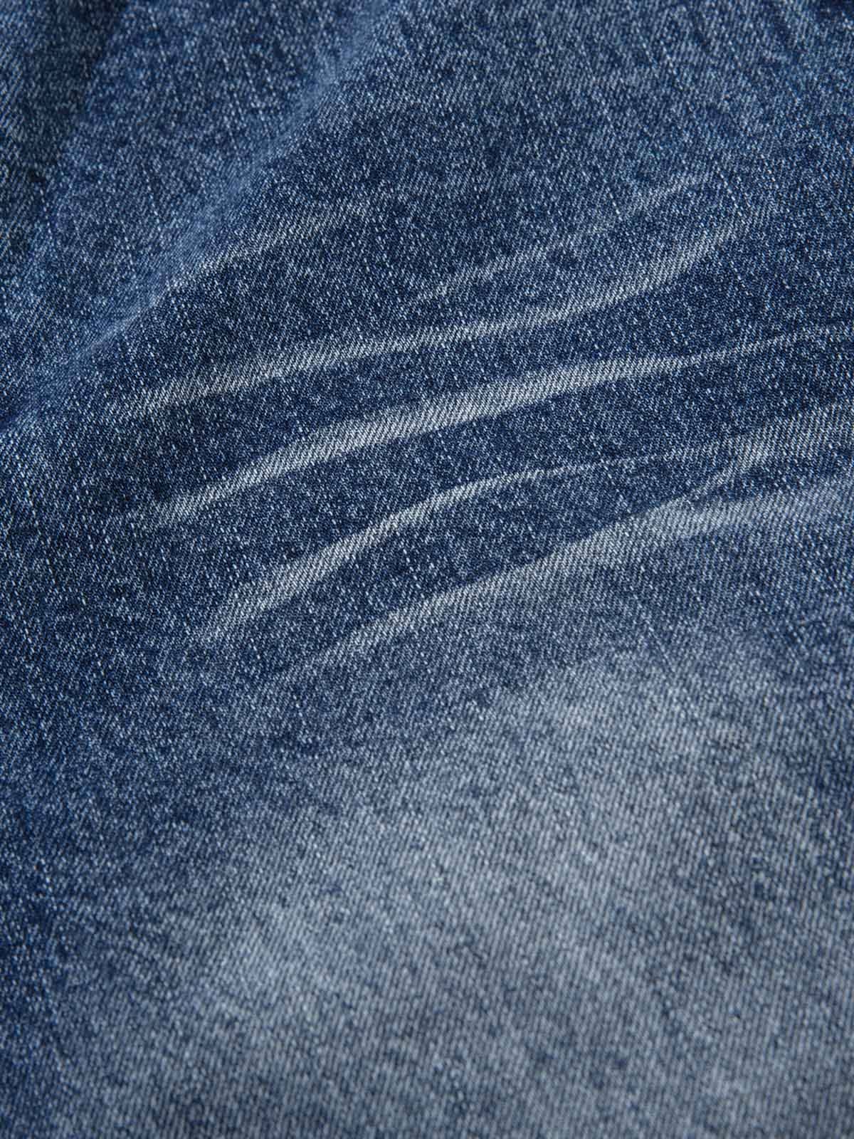 Washed  Print Straight Jeans - Goatlv