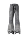 Washed Gradient Flared Jeans - Goatlv