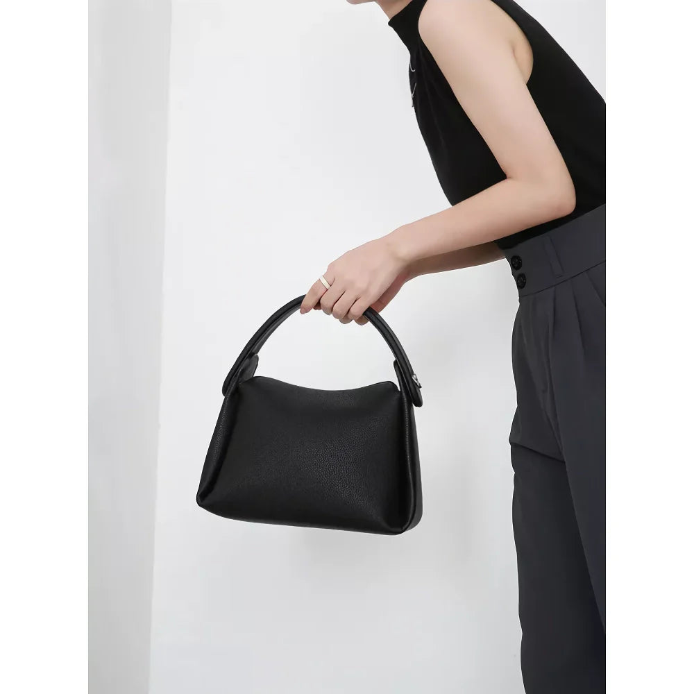 Soft Split Leather Travel Tote Trendha