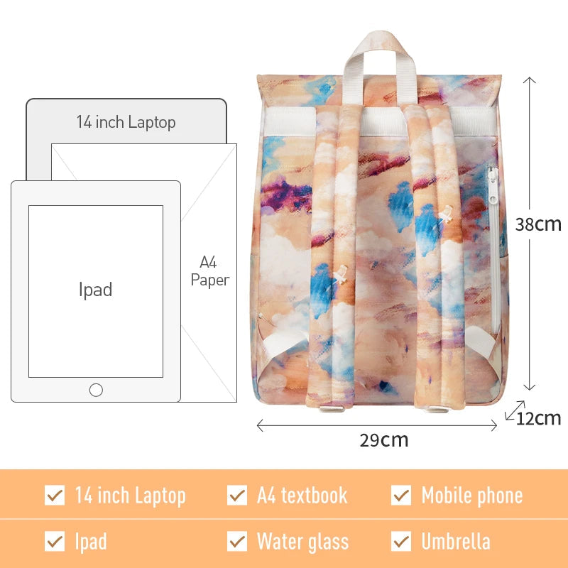 Trendy Pink Harajuku School Backpack for Women Trendha
