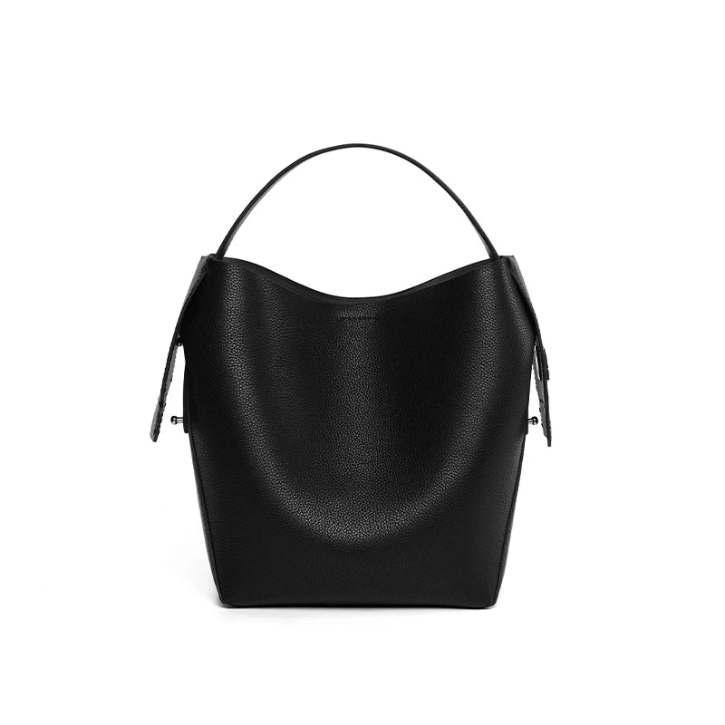 Genuine Leather Women’s Bucket Shoulder & Crossbody Bag Trendha