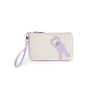 Co-Branded Split Leather Clutch Bag Trendha